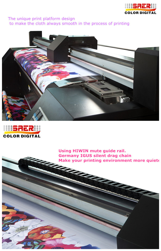 Todos en una impresión e impresora de la tela de Togeter Digital del calor con tinta a base de agua 2