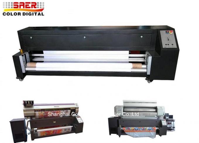Máquina de la sublimación de la impresora de la bandera de la materia textil del formato grande con la cabeza tres 1