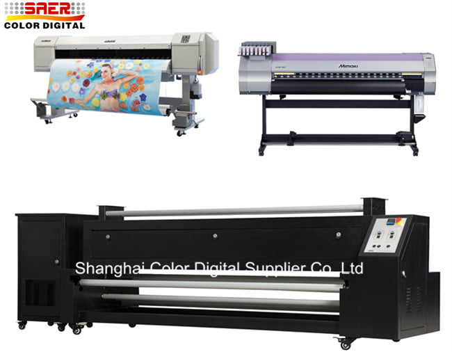 Impresora del poliéster de Digitaces de la cabeza de impresión de Flex Banner Sublimation Printing Machine 4
