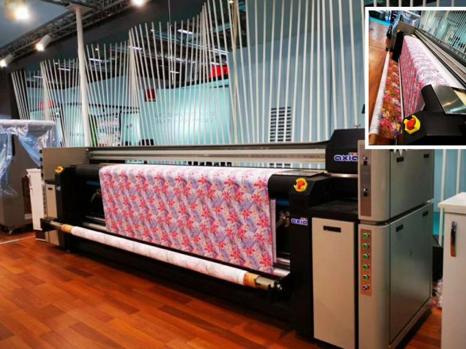 Sistema de impresión de la tela de la bandera del descenso del rasgón/cabeza de impresión de With High DPI de la impresora de la materia textil 1