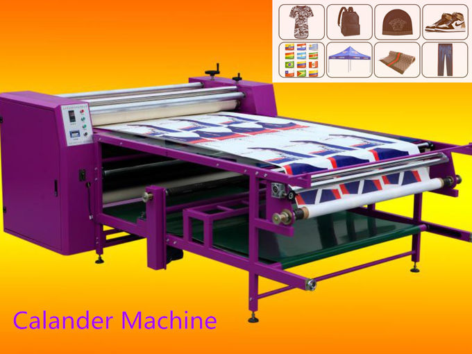 máquina del calendario de la materia textil del poder clasificado 40kw para la sublimación que imprime la velocidad del 150m/hora 1