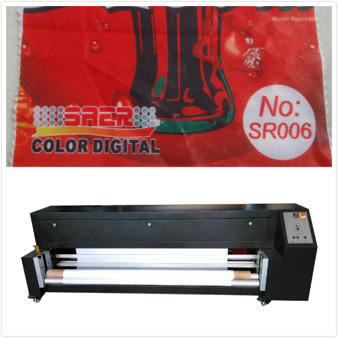 Color por encargo de la fijación de la máquina de la sublimación del tinte de las banderas SR1800 1