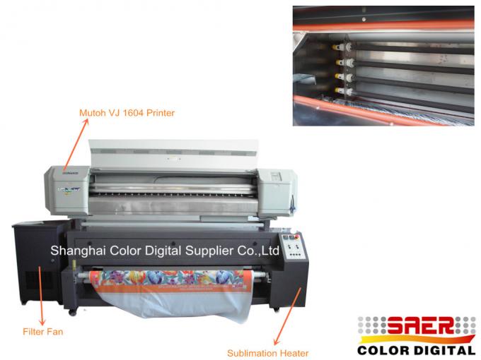 impresora de la sublimación de la materia textil del poder 2000W/impresora de la tela para la bandera 0