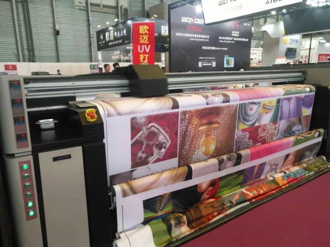 Servicio de ultramar de la ayuda de sistema de impresión de materia textil de la impresora de la tela de Digitaces del formato grande 0