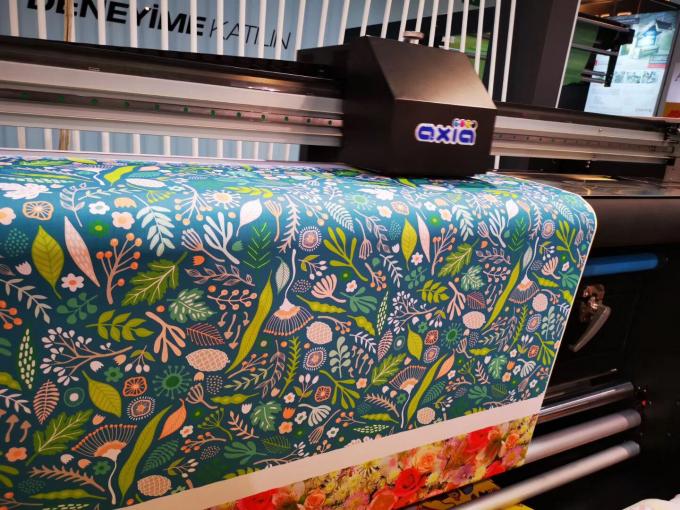 Impresora de la bandera de la impresora de la sublimación de la tela de materia textil con la cabeza de impresión de CMYK 1