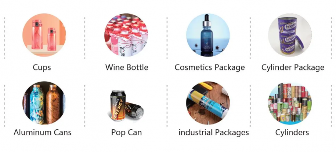 Impresora de inyección de tinta digital cilíndrica botella de plástico rotativa de bebidas máquina automática de impresión UV 1