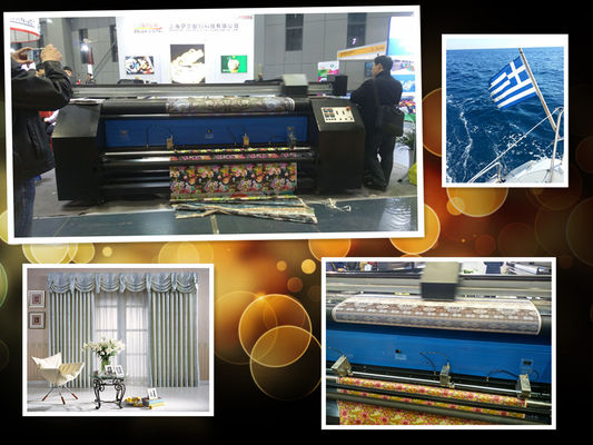 Tipo impresora de alta velocidad del chorro de tinta de la cabeza de 1440dpi Epson diámetro del rollo de 3 pulgadas