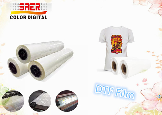 Materias textiles/película termal del ANIMAL DOMÉSTICO de la transferencia de las telas para la impresora de DTF los 60cm