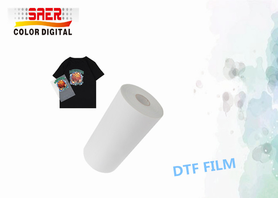 Película de transferencia DTF transparente/película de impresión de estampado en caliente 0,6 x 100 m