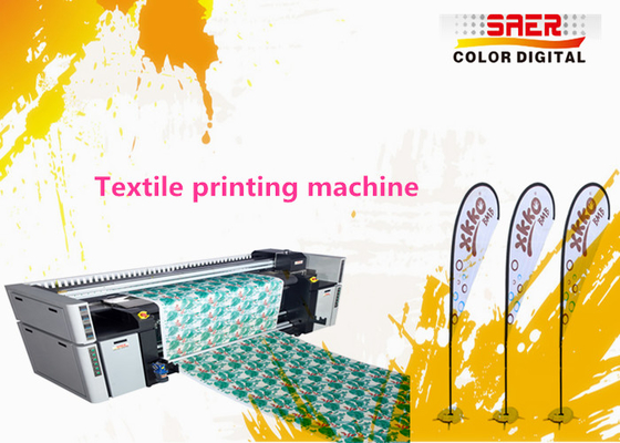 Sistema de impresión de bandera digital de gran formato / impresora de materiales textiles de 1400 dpi