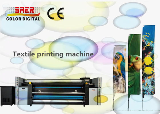 SAER Máquina de impresión textil con unidad de calefacción de fijación
