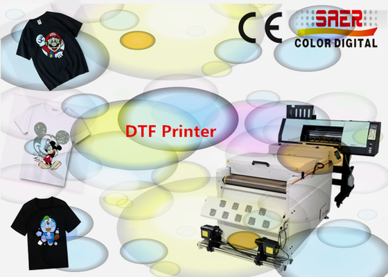 SAER 4 piezas máquina de impresión DTF con cabeza de impresión