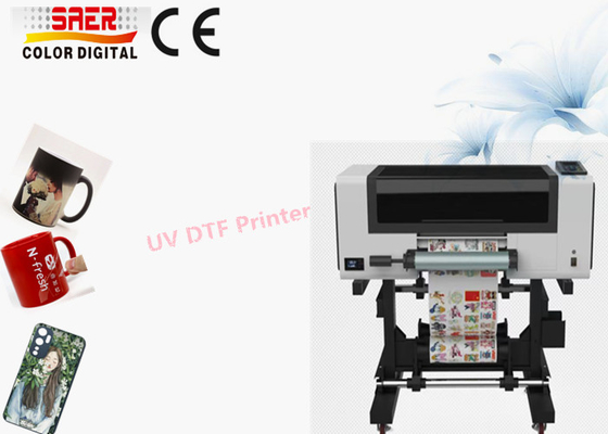 Máquina de fabricación de pegatinas UV DTF 30cm de cristal de pegatinas UV impresora con software ONYX