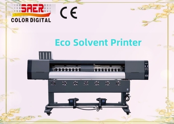 Máquina de inyección de tinta de disolvente ecológico para pegatinas de automóviles impresora de disolvente ecológico asequible