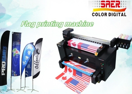 Impresión directa de poliéster Bandera de tejido Máquina de impresión todo en una impresora textil