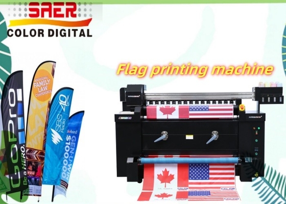Máquina de impresión textil digital Impresora de telas de poliéster con bandera Impresora de sublimación de colorantes a chorro de tinta