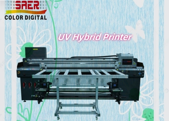 Impresora UV híbrida para material plano y rodante Impresora híbrida UV rápida