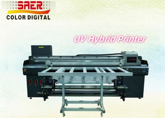 Impresora UV híbrida de piso plano y máquina de impresión de rodillo a rodillo con alta resolución
