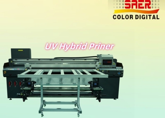 Impresora UV híbrida automática de cama plana y rodillo a rodillo