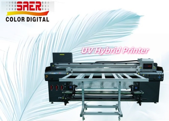 Impresora UV de papel a papel y de tela plana CMYK máquina de impresión UV con barniz blanco
