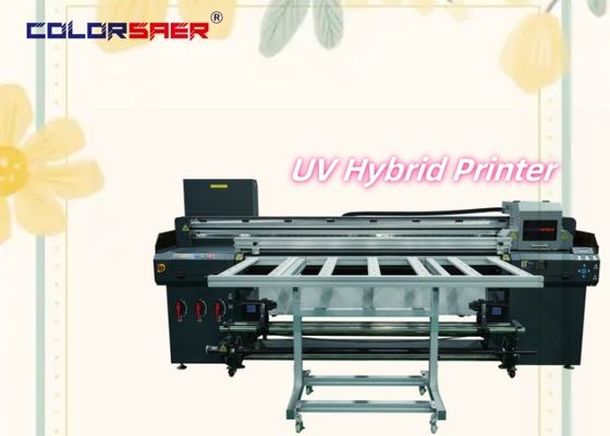 Venta directa de la fábrica de Shanghai 2400 dpi UV Plotter Impresora híbrida UV de cama plana y rollo a rollo