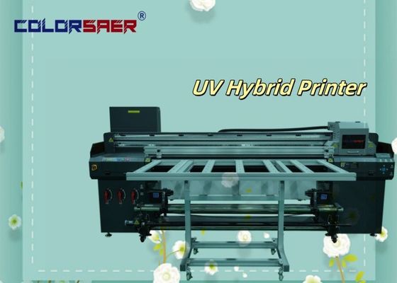 Impresora híbrida UV de 6 pies con trazador UV