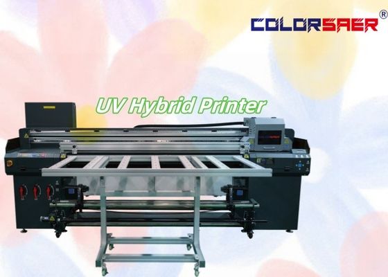 Impresora de inyección de tinta UV para pequeñas empresas de cama plana con impresora híbrida UV de rodillo a rodillo para diferentes materiales
