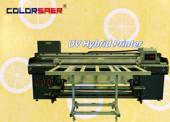 Venta de fábrica Impresora de inyección de tinta UV digital automática de piso plano y rodillo a rodillo Impresora híbrida UV