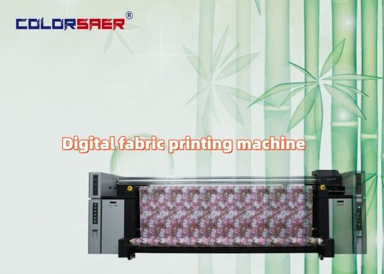 Impresora de inyección de tinta Color SAER All In One de 8 piezas con cabezal I3200, máquina de impresión de tela rollo a rollo