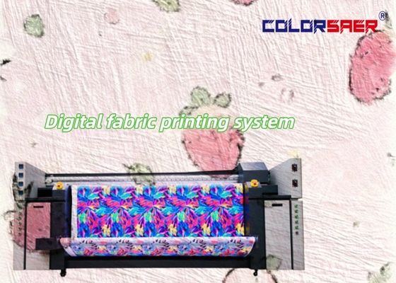 Máquina de impresión textil de gran formato con unidad de fijación calefactor todo en uno trazador de alta velocidad impresora digital multicolor
