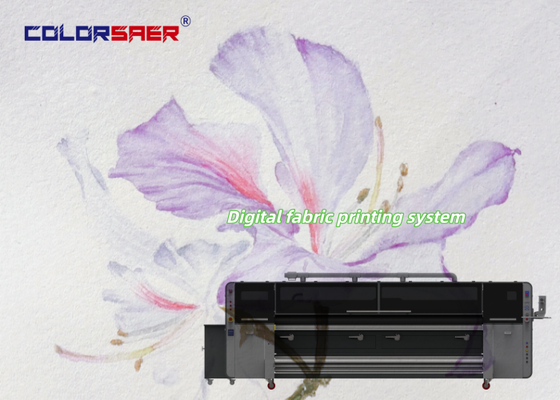 Impresora textil digital de gran formato de 126 pulgadas de grado industrial 4pcs KJ4B-QL para tejidos de algodón y poliéster