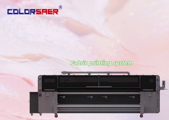 Manufacturer directory supplier SAER CSR3200 Large format textile printing machine with fixtion heater unit