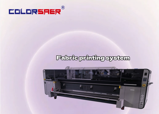 Leading Printer Manufacturer SAER 4 Colors & 8 Colors Direct to Polyester & Cotton Fabric Printing Machine Textile Printing System