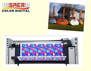 5.5KW ganan en total el rollo de la impresora de la materia textil del formato grande del poder para rodar color dual de CMYK