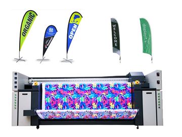 El sistema de impresión continuo de la bandera de la impresora de chorro de tinta del voltaje 380V 6500W gana en total poder