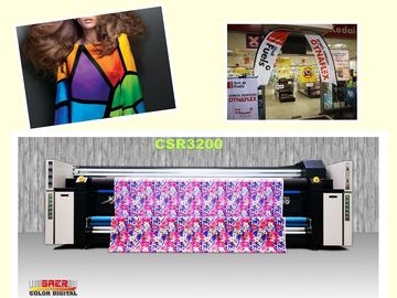 Resolución máxima dual de la impresora de chorro de tinta de la máquina de la impresora de la tela de la tinta del pigmento de Cmyk 1800DPI