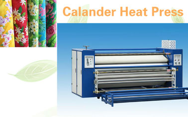 Máquina plana de la prensa del calor de la máquina del calendario de la materia textil con 1800 kilogramos de peso