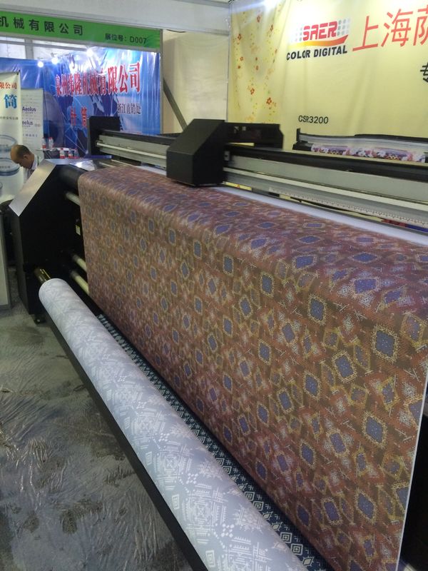 Epson Head Digital Sublimation Printing Machine For Custom Fabric Double 4 Color CMYK