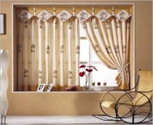 Tela blanca de la impresión de Digitaces del satén del poliéster para la fabricación de la cortina