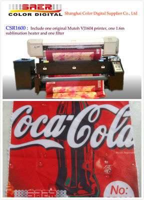 Impresora 1604 de la sublimación de Mutoh Vj para la impresión de la tela de la cortina y de la tabla de la bandera