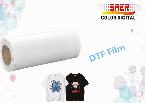 Película transparente del ANIMAL DOMÉSTICO de la impresión de la película de la transferencia de calor DTF para las materias textiles