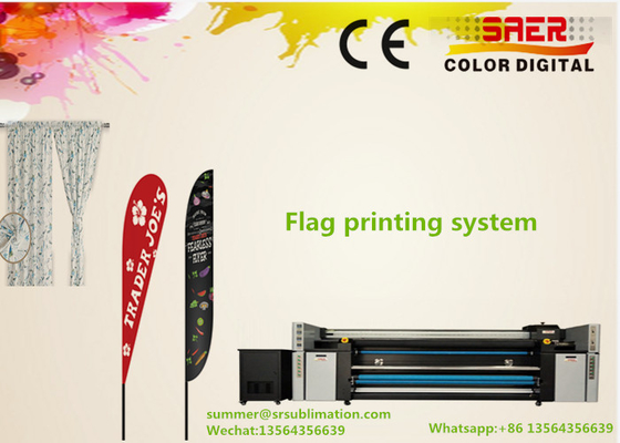 La tela/las sábanas duales de la bandera de CMYK Digitaces teñe la impresora de materia textil 1800DPI