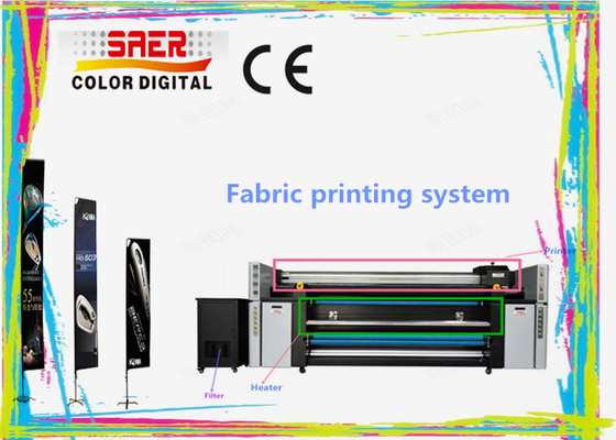 Máquina de impresión de sublimación textil multicolor dual CMYK / impresora de tejidos de tienda
