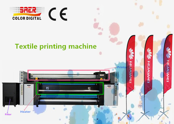 Impresora de sublimación de colorantes máquina de impresión digital con cabeza de impresión de alto DPI