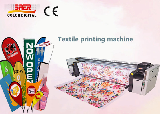 Sistema de impresión textil de gran formato SAER de alta resolución / impresora de bandera