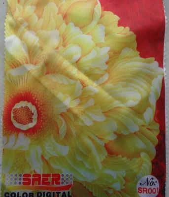 tela blanca de la impresión de Digitaces del poliéster de la capa de la anchura del 162cm para la decoración casera