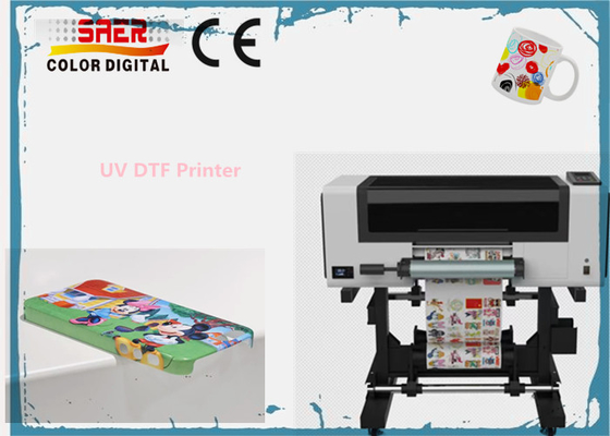 Impresora DTF UV de 30 cm con laminador 2 en 1 Impresora de logotipo de cristal DTF UV de rodillo a rodillo