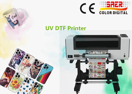 Impresora DTF UV A3 con barniz, funda para teléfono, vidrio, botella de cilindro Impresora de tarjetas de identificación Impresora de pegatinas UV