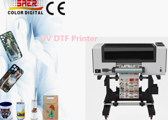 Impresora UV DTF todo en una máquina de impresión UV de película de transferencia con cabeza de 3 piezas
