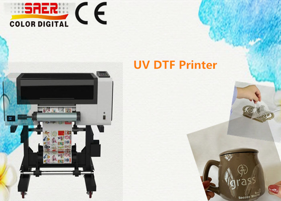 Máquina de fabricación de pegatinas UV DTF 30cm de cristal de pegatinas UV impresora con software ONYX